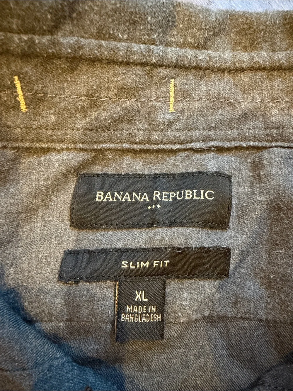 Banana Republic Men's Short Sleeve Button-Down Shirt Slim Fit Size XL - C27-158